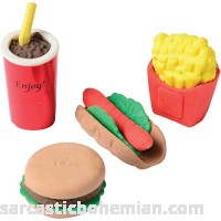 U.S. Toy Dozen Assorted Junk Food Theme Erasers B00IN5A7PW